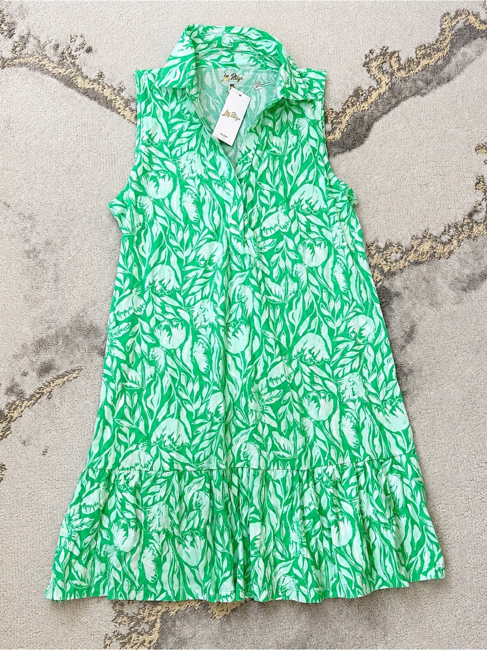 NWT Lilly Pulitzer Womens Riegan Dress Fauna Green Tulip to Tango